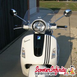 Flyscreen Windshield Genuine Piaggio Cruiser Vespa GTS/GTS Super/GT (upto 2022 models) (Clear)
