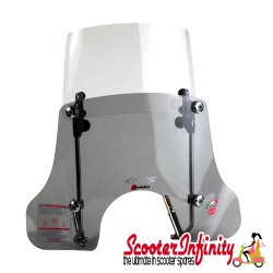 Flyscreen Windshield Faco Twin Extending Vespa GTS/GTS Super/GT (upto 2022 models) (Tinted/Clear)