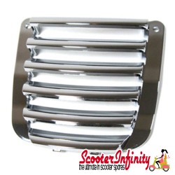 Horn Cover Inlay Vespa GTS Super Sport (Chrome, Square) (Piaggio)