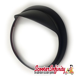 Headlight Rim Cap Vespa GTS/GTS Super/GT upto 2018 (Matt Black, Plastic)