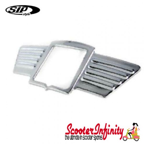 Horn Cover Wing No.2 Vespa GTS/GTS Super/GTV/GT also LX/LXV upto 2018 (Chrome)