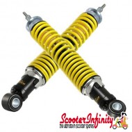 Shock Absorbers Rear (Pair) (Vespa GTS/GTS Super/GTV/GT upto 2013) (Pinasco) (Black/Yellow) Shock Absorbers Rear (Pair) (Vespa GTS/GTS Super/GTV/GT upto 2013) (Pinasco) (Black/Yellow)