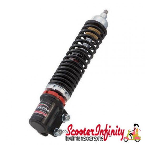Shock Absorber Front (Carbone / Sebac Style) (Black/Red) (Vespa GTS, GTS Super, GTV, GT, GT L '03-2013 + '17-2022)