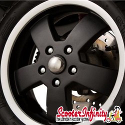 Wheel Nut / Stud Cover Vespa GTS (Chrome) (SET OF 10)