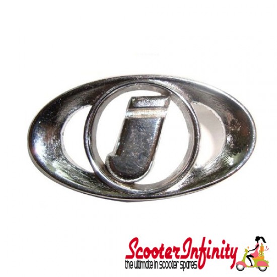 Badge Horncast Oval CASA Innocenti I Lambretta (Chrome) (GP)