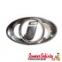 Badge Horncast Oval CASA Innocenti I Lambretta (Chrome) (GP)