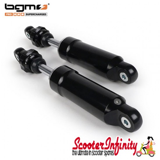Shock Absorber BGM Pro F16 Front Black (Lambretta LI, LIS, SX, TV (Series 2-3), DL, GP) Shock Absorber BGM Pro F16 Front Black (Lambretta LI, LIS, SX, TV (Series 2-3), DL, GP)