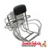 Carrier/Rack Rear 4in1 inc. Spare Wheel, Backrest/Folding (Chrome) (Lambretta GP LI SX TV - Series 3)