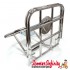 Carrier/Rack Rear Folding (Spare Wheel Holder) (Chrome) (Lambretta GP, LI, SX, TV)