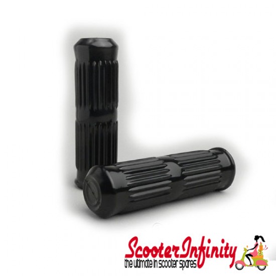 Handlebar Twist Grips Lambretta (CASA) (Black) (GP 125-200)