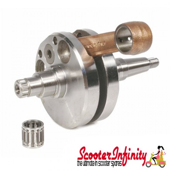 Crankshaft MAZZUCCHELLI (stroke 58mm, corned 107mm, pin 16mm, cone small 21mm) (Lambretta SX 200) Crankshaft MAZZUCCHELLI (stroke 58mm, corned 107mm, pin 16mm, cone small 21mm) (Lambretta SX 200)
