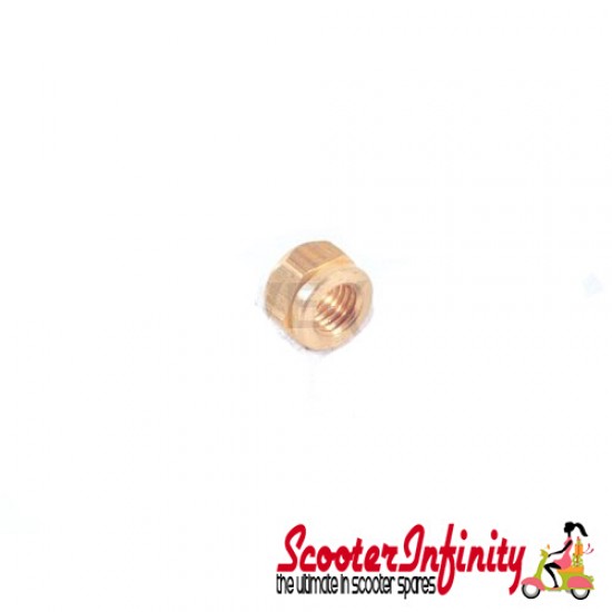 Exhaust Nut Lambretta (Brass, 7mm, British Made)