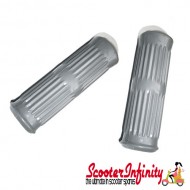 Handlebar Twist Grips Lambretta (Grey) (LI, SX, TV S3)