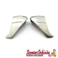 Legshield Beading Lower Terminal Shark Teeth Lambretta (Pair, Alloy) (GP)