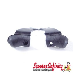 Legshield Shark Teeth Lambretta (Pair, Black Plastic - Indian Quality) (GP)