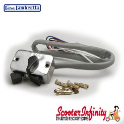 Switch Light Horn/Dip CASA Black Buttons) Lambretta (LI Series 1, 2)