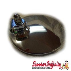 Mirror Head Round (Chrome) (Lambretta / Vespa)