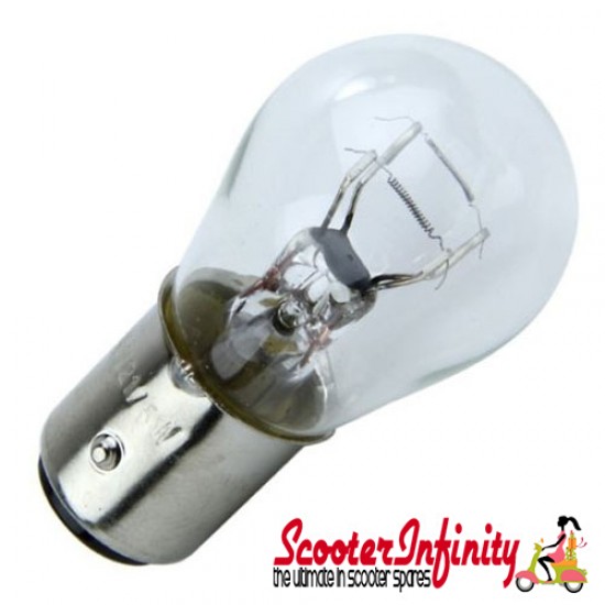 Stop Tail Light Bulb (Socket BAY15D) 21/5w 6v Lambretta (LI, SX, GP, TV)