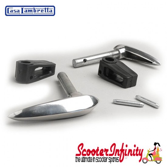 Sidepanel Lever Set LAMBRETTA - LI (series 3, 1966-08.1967), LIS (1966-08.1967), SX (1966-08.1967), TV (since 1966), J50, J100, J125 (since 1966)