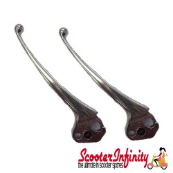 Levers Brake & Clutch Lambretta (Small Ball Ends) (Made in Italy) (GP, LI S3, SX, TV S3, TV200, GT200)
