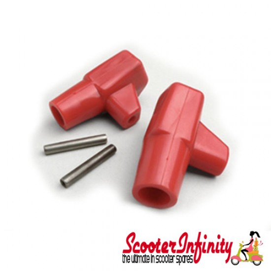 Stand Feet CASA (Red) Lambretta (GP,  LI, LIS, SX, TV)