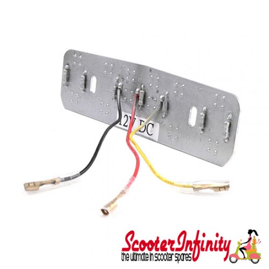 Rear Light Taillight LED for Lambretta 12V (LI (Series 1-2, till 1960), TV (Series 1-2, till 1960))