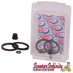 Brake Caliper Gasket Seal Kit (LML 2 Stroke, Piaggio Hexagon, NRG, Skipper, PX 125-200 Disc) Brake Caliper Gasket Seal Kit (LML 2 Stroke, Piaggio Hexagon, NRG, Skipper, PX 125-200 Disc)