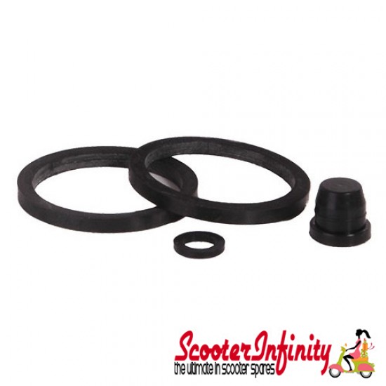 Brake Caliper Gasket Seal Kit (LML 2 Stroke, Piaggio Hexagon, NRG, Skipper, PX 125-200 Disc)