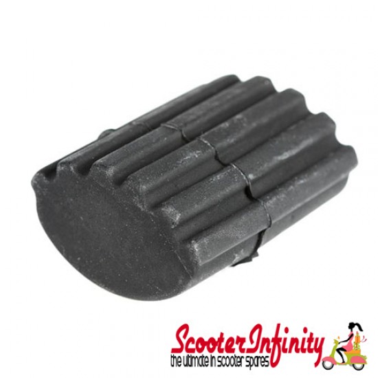 Brake Pedal Rubber Black 50x38x24 mm (Vespa PX80-200/PE/Lusso/`98/MY /`11/T5)