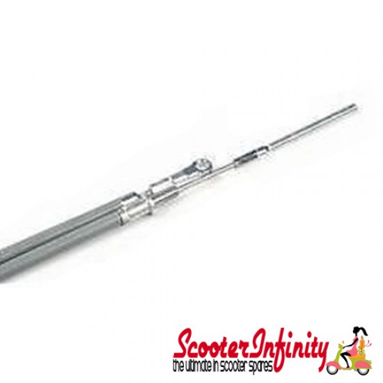 Cable Rear Brake Complete PIAGGIO (Threaded End) (Vespa T5, T5 Classic)