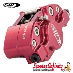 Brake Caliper SIP (Aluminium, Anodised Red) (Grimeca,`98/MY, front, LML, Vespa PX, T5, T5 Classic) (MMW Rear)