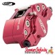 Brake Caliper SIP (Aluminium, Anodised Red) (Grimeca,`98/MY, front, LML, Vespa PX, T5, T5 Classic) (MMW Rear)