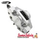 Brake Caliper SIP (Aluminium, Anodised Silver) (Grimeca,`98/MY, front, LML, Vespa PX, T5, T5 Classic) (MMW Rear)