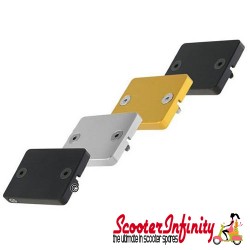 Brake Master Cylinder Cover GRAND-SPORT (aluminium CNC, aluminium anodised) (Vespa PX `98/MY/`11 )