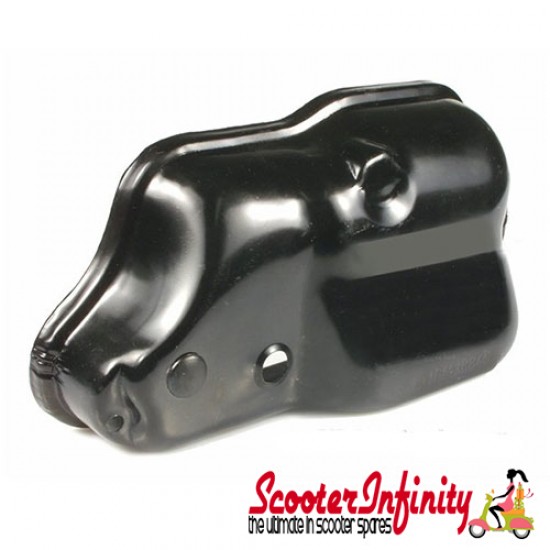 Carburettor Casing Cover Black (With Oil Pump) (Vespa 180-200 Rally/P80 -150X/P200E/PX80-200E/Lusso /`98/MY/`11/T5)