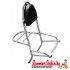 Carrier/Rack Rear VE 3in1 (with Backrest) (Chrome) (Vespa P, PX, T5)