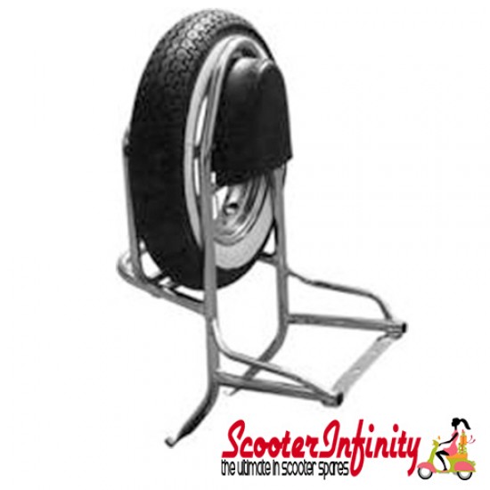 Carrier/Rack Rear VE 4in1 (Chrome) (Vespa P, PX, T5)