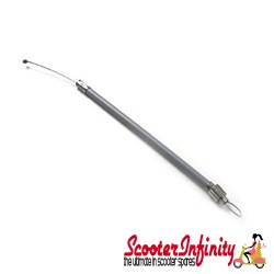 Cable Choke (Vespa Small Frame) (Type A) (200mm, Outer 130mm) (With Sleeve and Solder Nipple) (Vespa 50S, PK50, SS, PK80-125S, 125 PV/ET3)