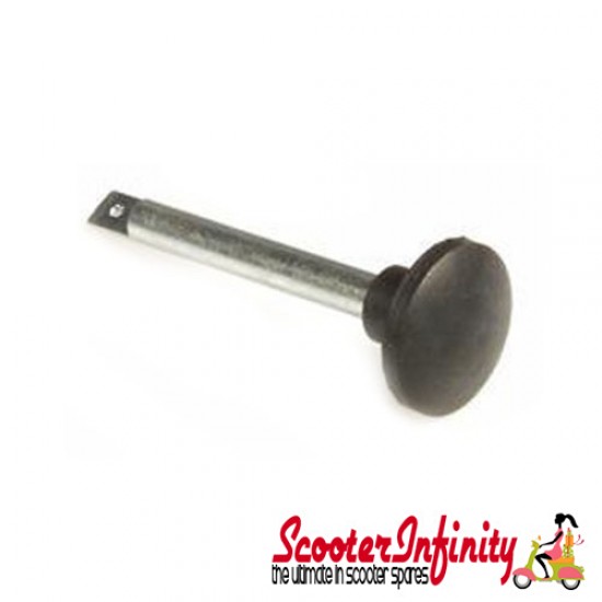 Choke Lever (Rubber Knob, Black) (Vespa VNB-TS/_150 VBA-Super/_180-200 Rally/_PX 80-200/_PE/_Lusso/_'98/_MY/_'11/_T5)