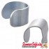 Legshield Rubber Clamp SIP (Steel, Silver, Pair) (Vespa 50-125/PV/ET3/125 VNA-TS/150 VBA-T4/160 GS/180 SS/Rally/PX/T5)