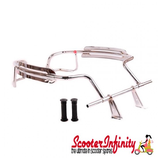 Crashbars/Sidepanel Vespa (Faco Chrome Plus) (PX/T5)