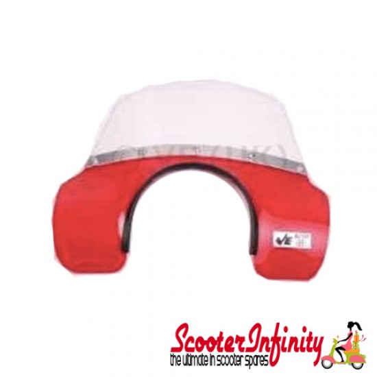 Flyscreen Windshield Mod (Transparent Mod) (Vespa LML, Vespa E, Vespa EFL 1984-87, T5 Classic)