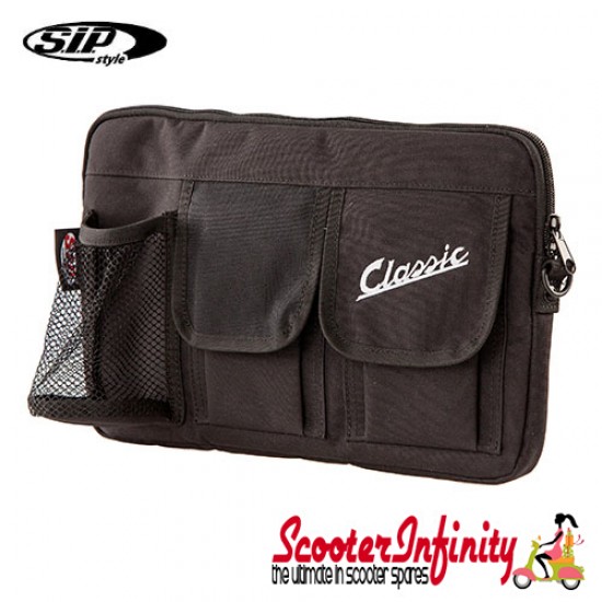 Bag Glovebox Toolbox "Classic" (SIP) (Black) (Fits around glovebox door) (Classic Vespa, Modern Vespa) Bag Glovebox Toolbox "Classic" (SIP) (Black) (Fits around glovebox door) (Classic Vespa, Modern Vespa)