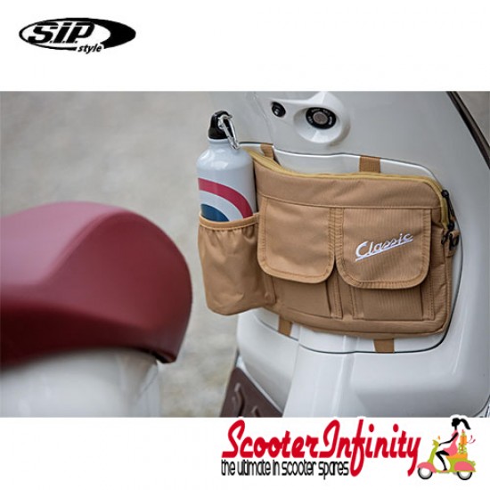 Bag Glovebox Toolbox "Classic" (SIP) (Beige) (Fits around glovebox door) (Classic Vespa, Modern Vespa)