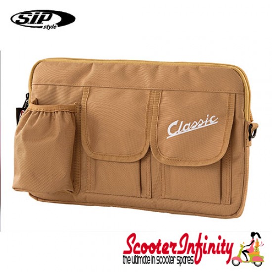 Bag Glovebox Toolbox "Classic" (SIP) (Beige) (Fits around glovebox door) (Classic Vespa, Modern Vespa)