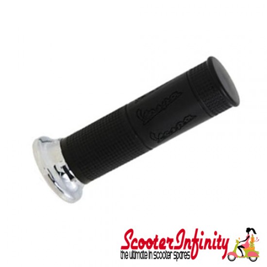Handlebar Twist Grip PIAGGIO (RIGHT) (Vespa PX80-200/`98/MY, T5, T5 Classic)  (24 mm, l 130 mm)