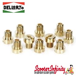 Jetting / Jet Kit JET DELLORTO (5mm) (For SHB/PHBD/PHBG (main jet) PHBL/VHS (idle jet)) (75-98) (10 Jets)