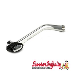 Kickstart Pedal Lever (Chrome incl. rubber and screw. L: 300mm) (Vespa) (P80-150X/P200E/PX80-200E/Lusso /`98/MY/`11/Cosa)