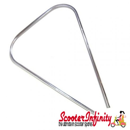 Legshield Beading / Trim (Silver Plastic, One Peice) (Vespa PX80-200/PE /Lusso/T5 Classic)