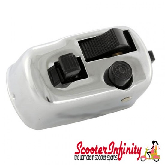 Light Switch Shutter Battery Models (Vespa 90/R/SS /100/125 VMA/PV also for Vespa 125 VNB2-6 /Super/GT/GTR/TS/150 - VBB2 /Sprint/V/Super/160GS/180 Rally/180 SS) Light Switch Shutter Battery Models (Vespa 90/R/SS /100/125 VMA/PV also for Vespa 125 VNB2-6 /Super/GT/GTR/TS/150 - VBB2 /Sprint/V/Super/160GS/180 Rally/180 SS)